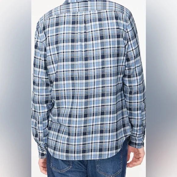 J. CREW Classic Flannel Long Sleeve Shirt/SIZE M - Picture 2 of 5